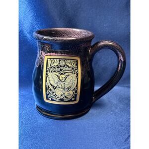 Unique Dark Purple Be Mine Bones Coffee Red Velvet Pottery Mug